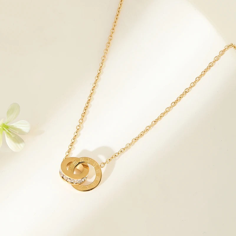 Geometrical Tandem SF47 18K Pendant