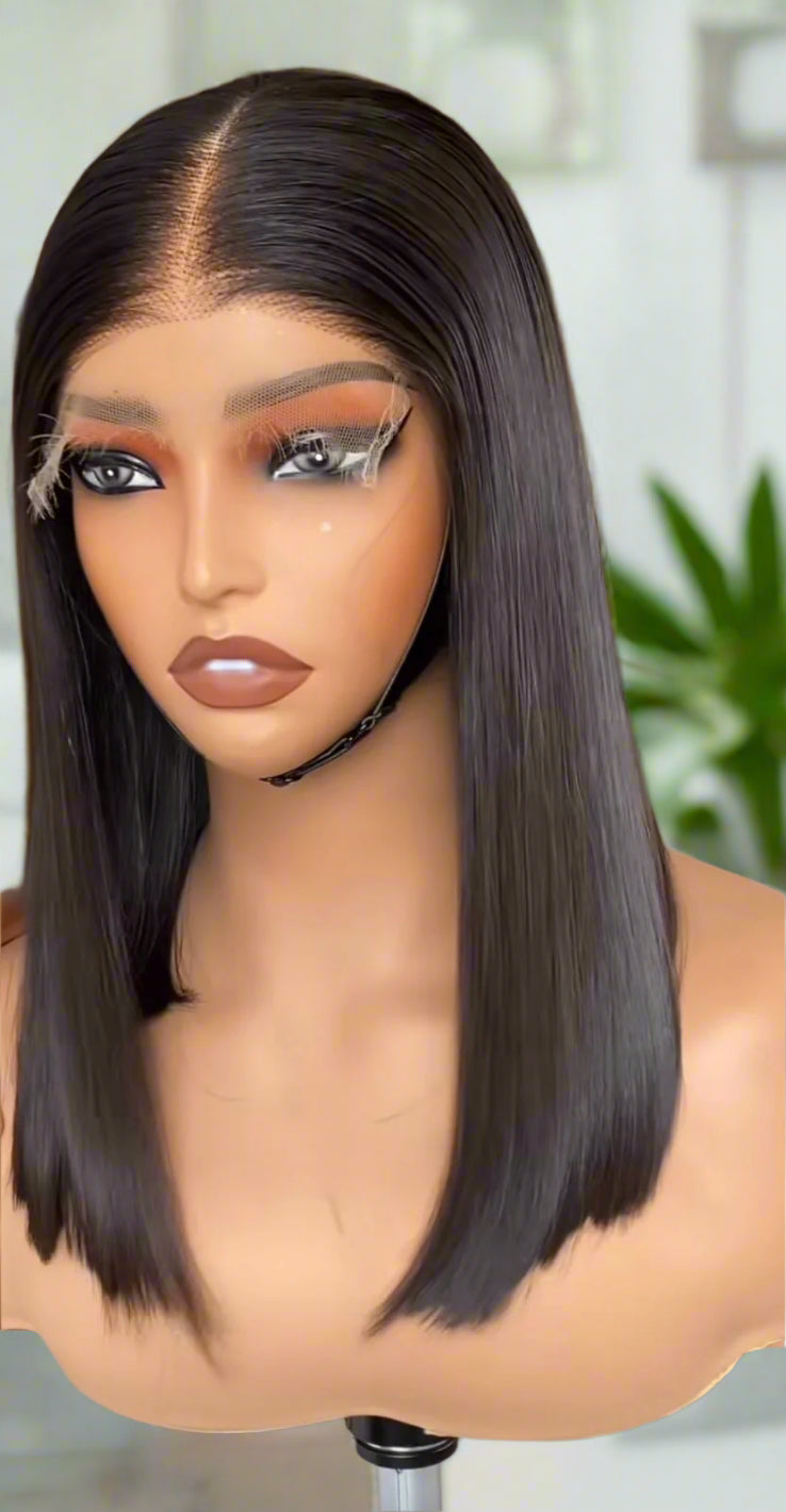 5X5 Glueless Super Double Drawn Straight Hair