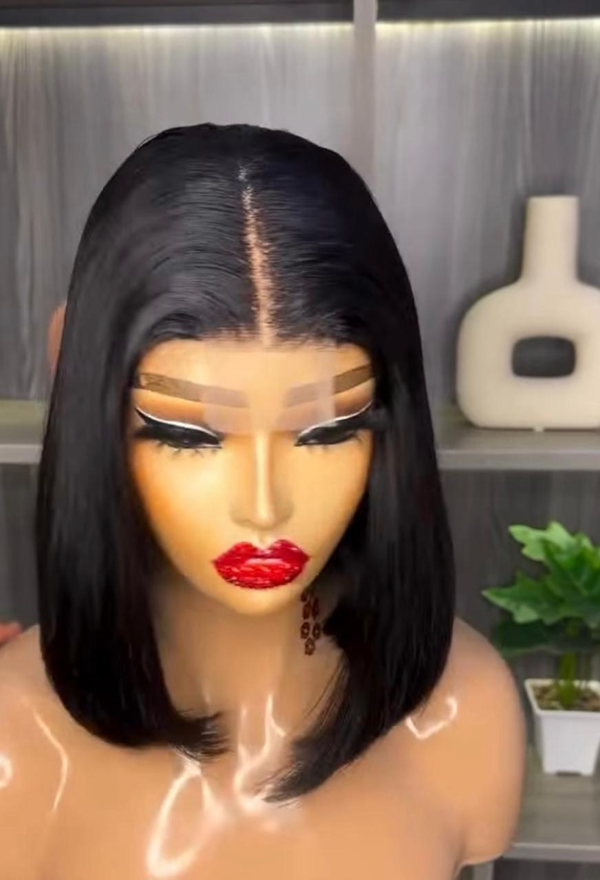 2x6 Kim K Super Double-Drawn bob Glueless