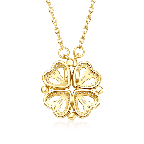 Gold Color Four leaf Clover Pendant