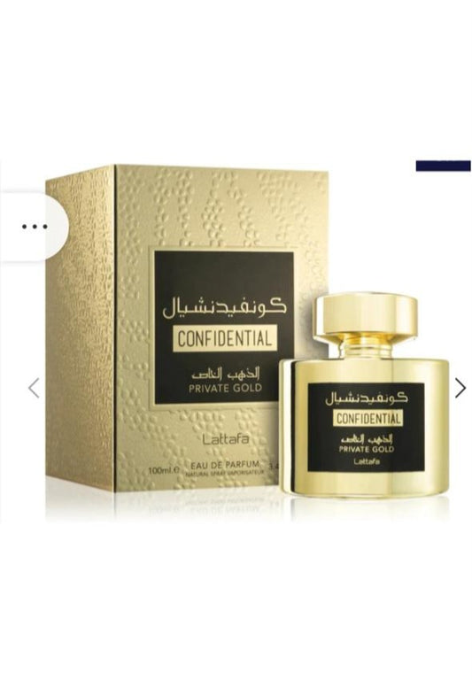 Confidential Private Gold By Lattafa Perfumes - 100ml