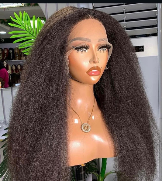 13x4 Kinky human hair Grade 13A
