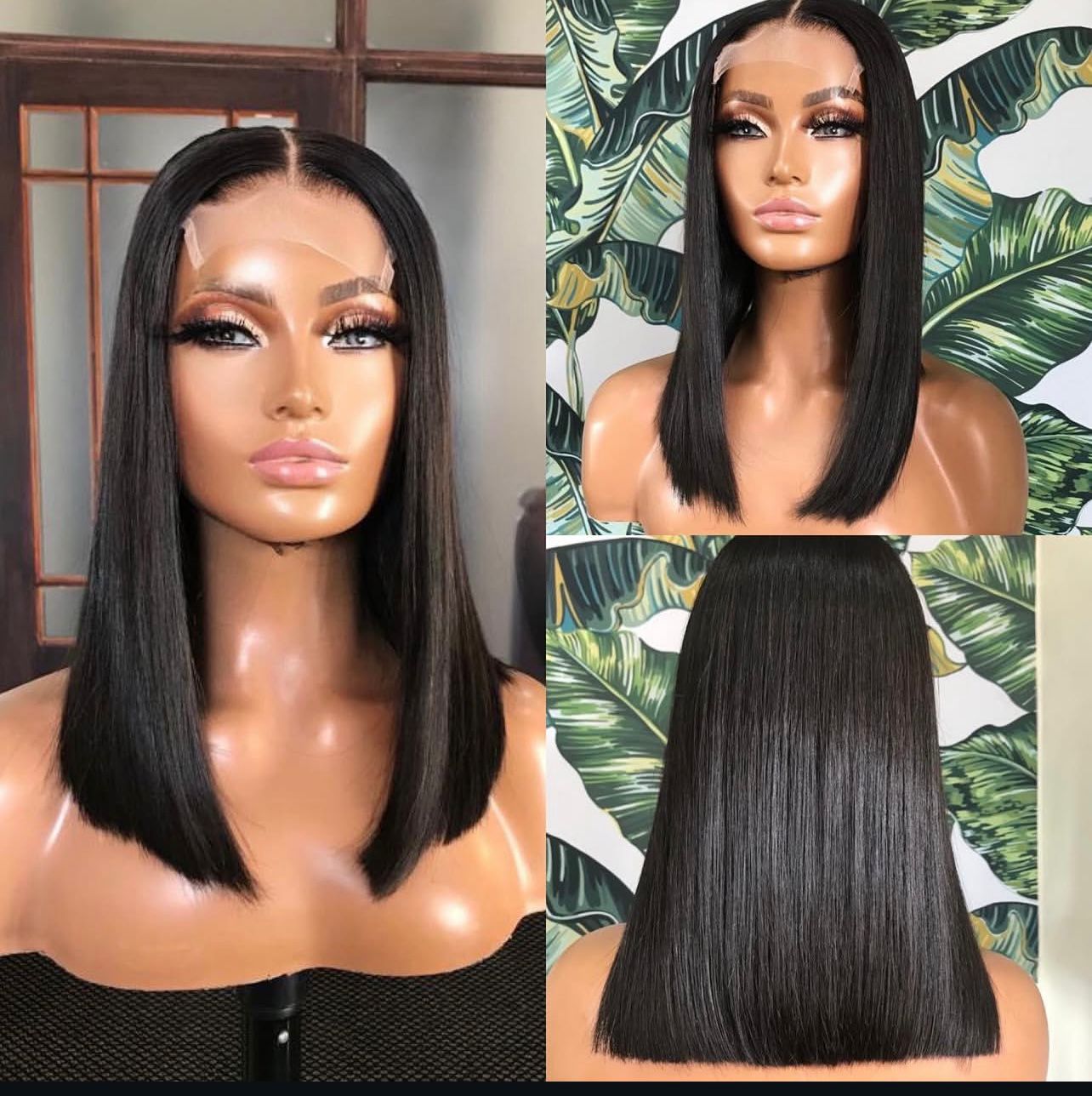 4x4 Glueless Double Drawn Straight Hair Vietnamese