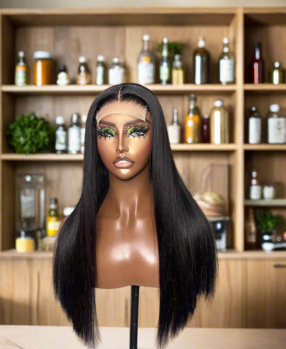 4x4 Glueless Double Drawn Straight Hair Vietnamese