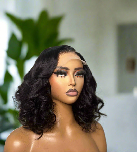 5X5 Glueless Super Double Drawn Bouncy Vietnamese Hair Donor Curls