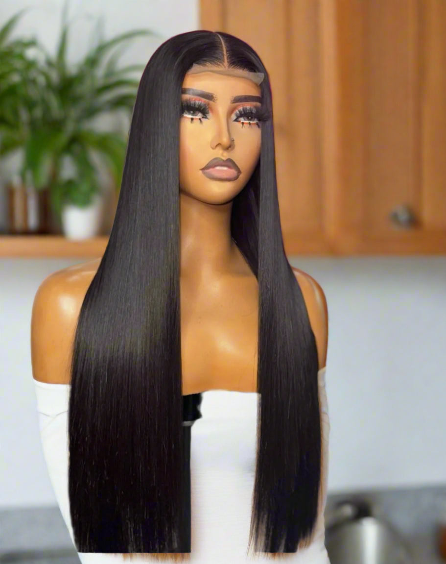 4x4 Glueless Double Drawn Straight Hair Vietnamese