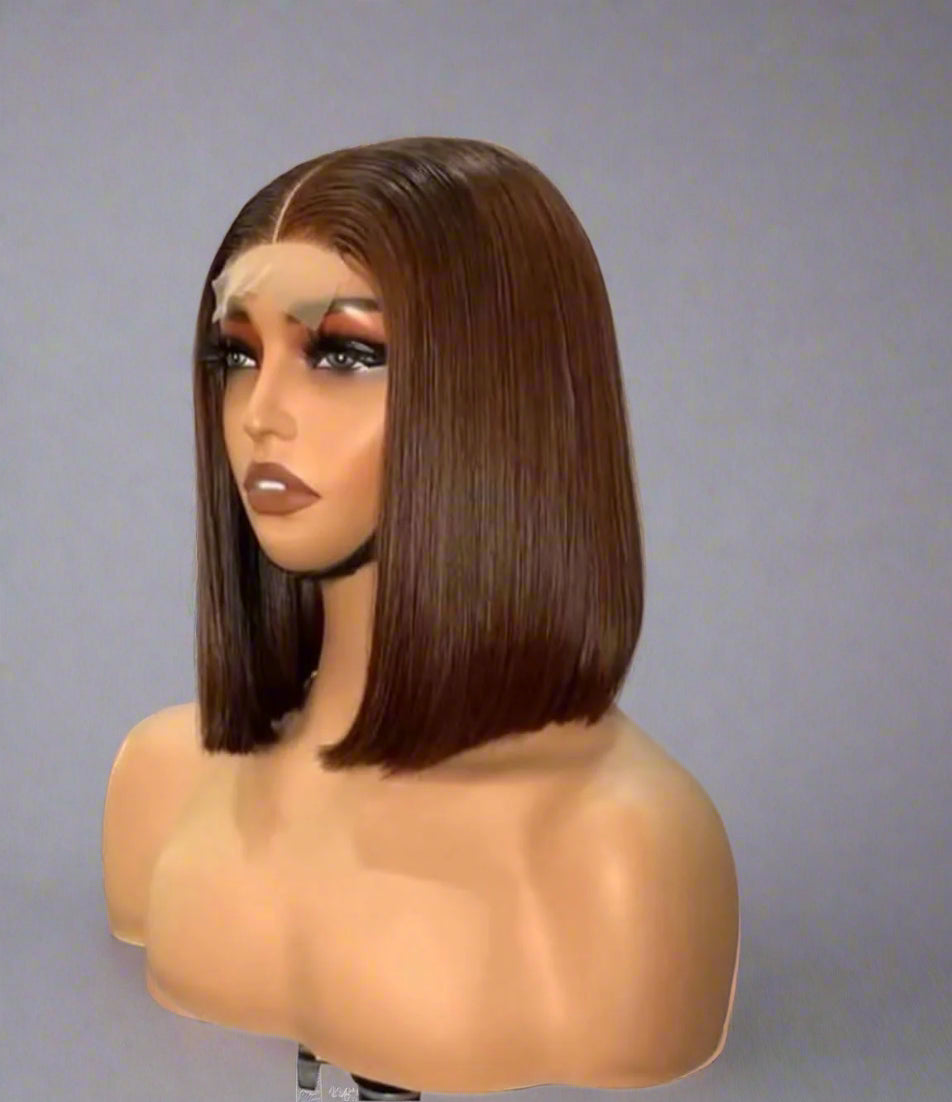 4x4 Glueless Double Drawn Straight Hair Vietnamese