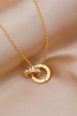 Geometrical Tandem SF47 18K Pendant